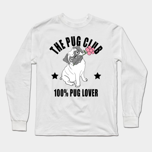 The Pug Club Long Sleeve T-Shirt by D3monic